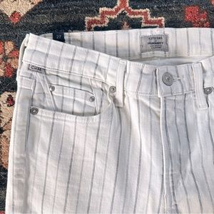 Citizens of Humanity Rocket Crop High Rise Skinny Pinstripe Jeans